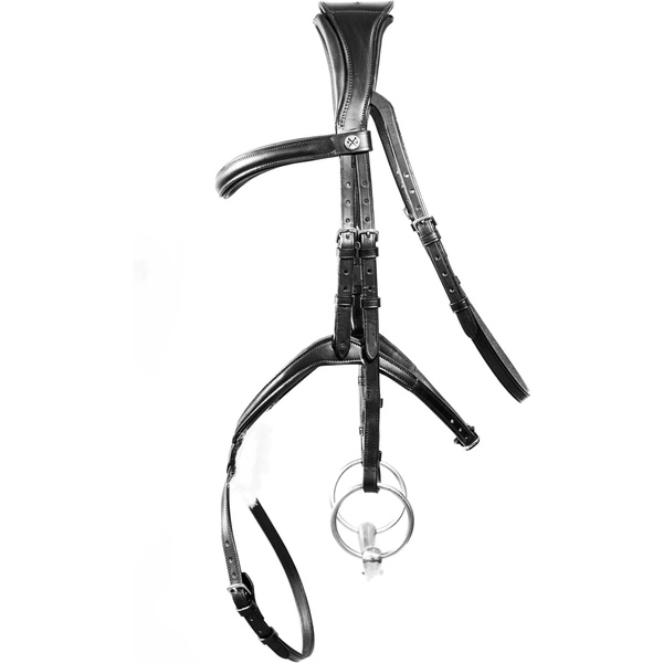Henry James Sheepskin Grackle Bridle HJ-BR-08 - BLACK